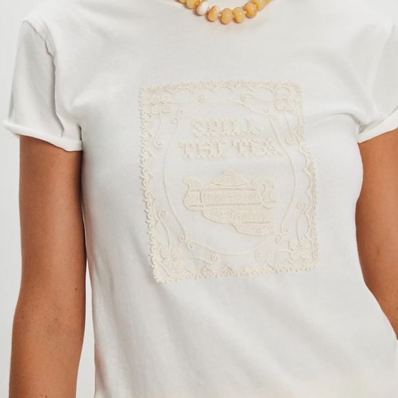 Free People | Tricia Fix Spill The Tea Tee | *NWT* - Picture 2 of 5